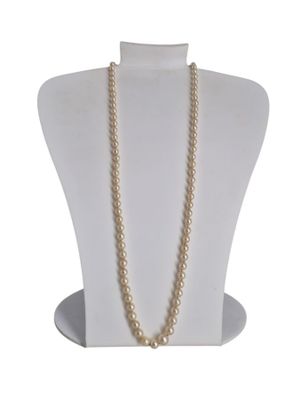 Collier de perles de culture en chute, le fermoir olive en o… - Photo 1