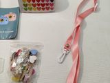 a bag of candy, a bag of candy, and a bag of candy on a table