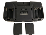 a picture of a battery charger and two batteries
