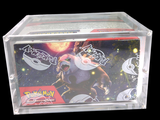 a clear box with a picture of a man riding a skateboard