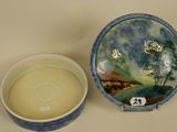 a bowl and a bowl with a picture on it