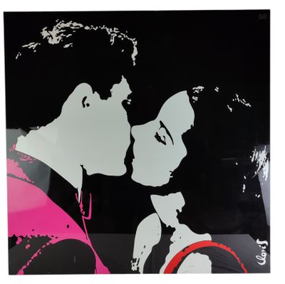 CLOVIS, Marcel&Julien, panneau H 100 x 100 cm