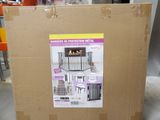 a cardboard box with a picture of a dog inside of it