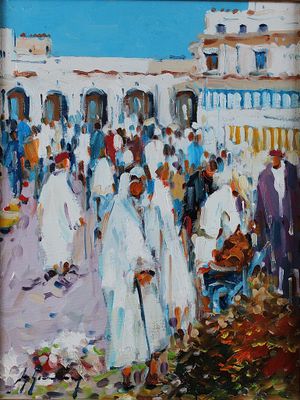 Guy LEGENDRE (1947) Marché en Tunisie - Photo 1