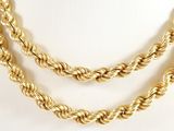 a close up of a gold necklace on a mannequin mannequin mannequin mannequin mannequin mannequin mannequin manne