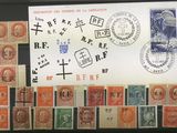 une photo montrant un ensemble de timbres exposés sur une table