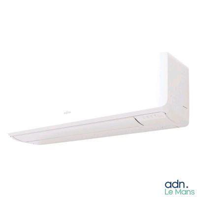an image of a white air conditioner sitting on top of a white wall