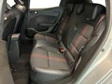 the back seats of a car with a seat belt in the back of it