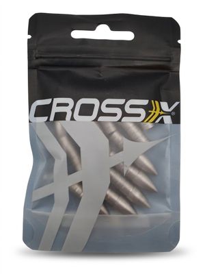 un sac contenant des cartouches « Cross-X » sur fond blanc