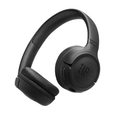 une paire d'écouteurs JBL posés l'un sur l'autre