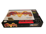 a pizza box with a picture of a dragon on it