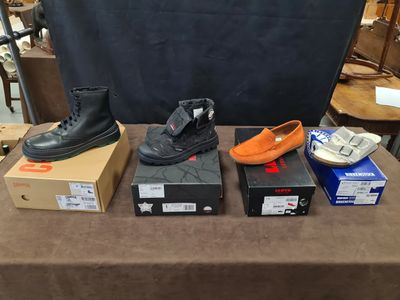 Lot de 4 paires de chaussures homme de marques CAMPER, PALLA…