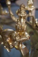 Lustre exceptionnel de grande taille en bronze - orné de têt… (photo 3)