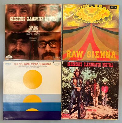 trois disques de musique variée des années 1970 et du début des années 1970