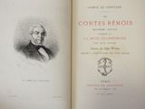an old book with a picture of a man in a suit