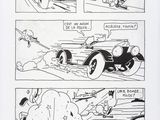 an image of a comic strip with a cartoon of a car being chased by a dog