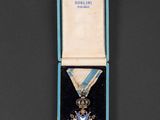 medal of the order of merit of the order of the french empire, in a presentation case