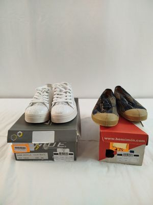 Lot de 2 - VIDE ET BENSIMON - Baskets dentelle et tennis toi…