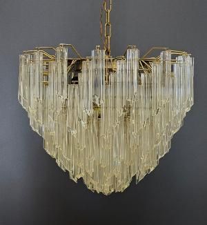 Paolo VENINI (1895-1959) à MURANO, attribué à. Lustre cascad…