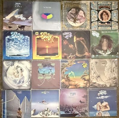 a picture of a picture of a bunch of cds