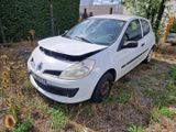 une photo d'une voiture blanche endommagée