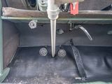 a close up view of the inside of a car ' s trunk