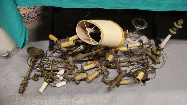 Lot de lampes, appliques et suspensions