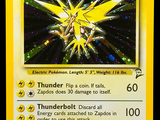 une carte sur laquelle figure l'image d'un personnage de Pokémon