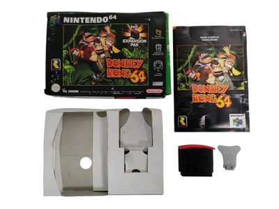 NINTENDO 64 - NINTENDO - Donkey Kong 54 - Boîte + notice + cale + memo - Photo 1