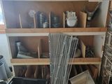 a room with a lot of items on the shelves