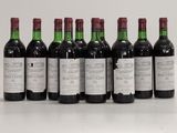 six bouteilles de vin alignées sur une table