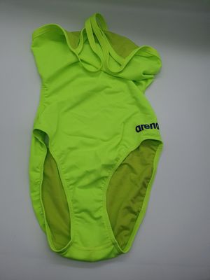ARENA - Maillot de bain une pièce - Vert Fluo - Dos ouvert b…