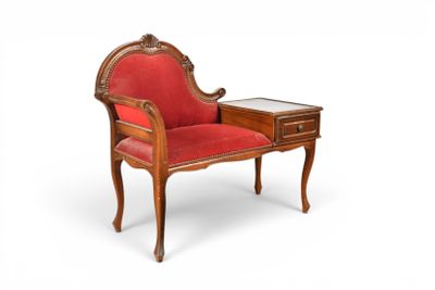 une image représentant une chaise sur laquelle est posée une table