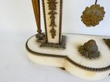 a clock that is sitting on top of a table