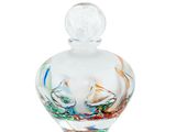 an image of a glass perfume bottle on a white background