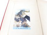a book with a picture of a mountain on it