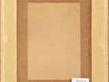 an image of a painting of a square in a brown frame