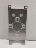 Platine de fixation métallique emboutie - 24 x 11 cm - Acier… (photo 2)
