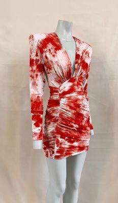 a red and white dress on a mannequin mannequin mannequin mannequin mannequin mannequin mannequin mannequin mann