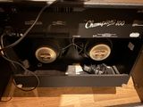 two speakers in the back of a speaker cabinet