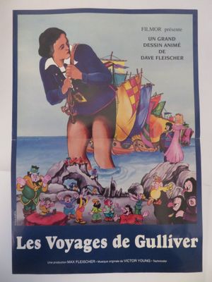Affiche française du film « Les Voyages de Gulliver »
