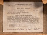 a piece of paper that has been placed on a shelf