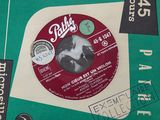 an image of a record with a picture of a dog on it