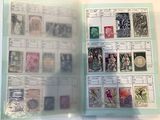 a picture of a book with stamps on it