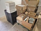 a pile of boxes that are sitting on the floor