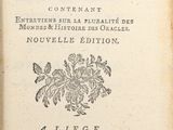 an old book with a black and white title on it