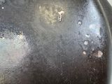 a close up of a frying pan on a stove