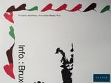 a poster of a man holding a sword and a flag