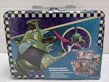 disney pixal tin lunch box with space shuttle and space shuttler