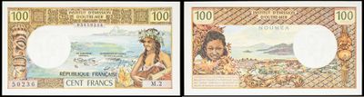 three different bank notes with a picture of a man and a woman on them